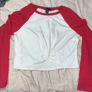 Forever 21 Baseball Crop Top